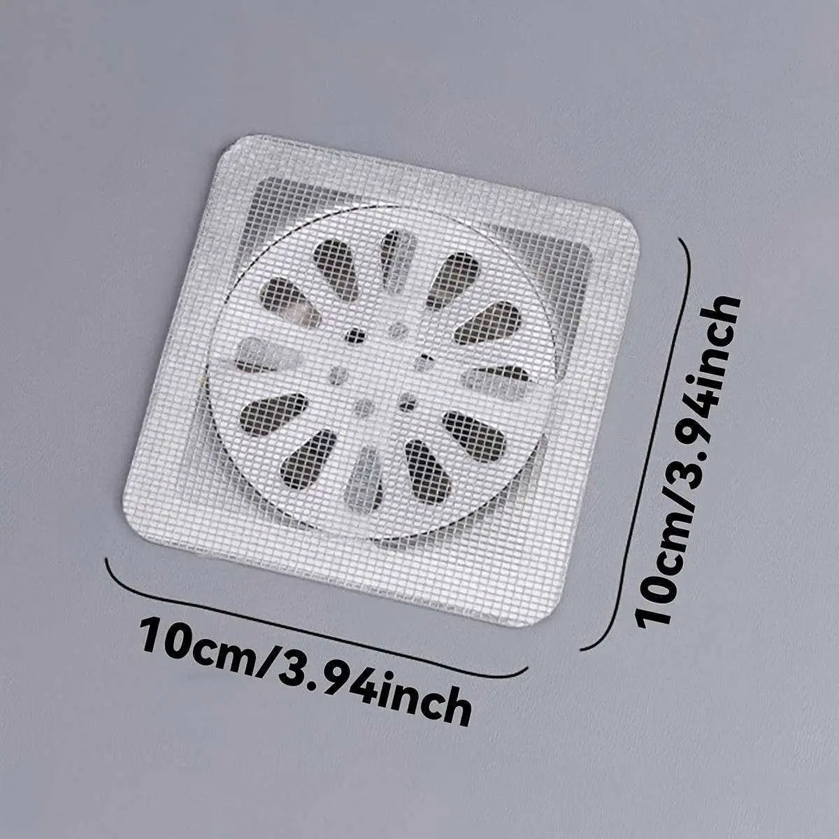 Floor Drain Sticker: Self-adhesive backing, traps hair and debris in sinks, bathrooms, tubs - Scrollcart Qatar