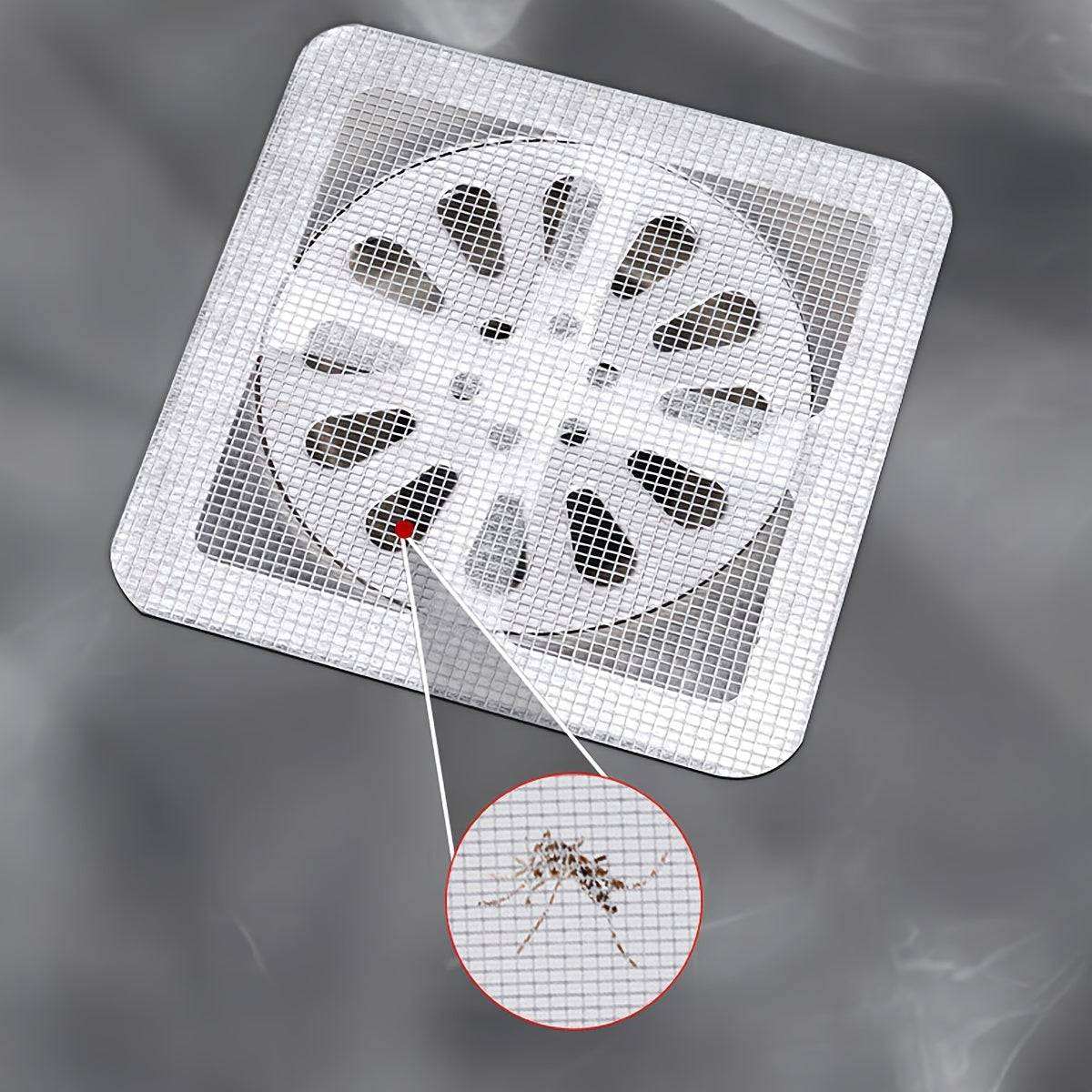 Floor Drain Sticker: Self-adhesive backing, traps hair and debris in sinks, bathrooms, tubs - Scrollcart Qatar