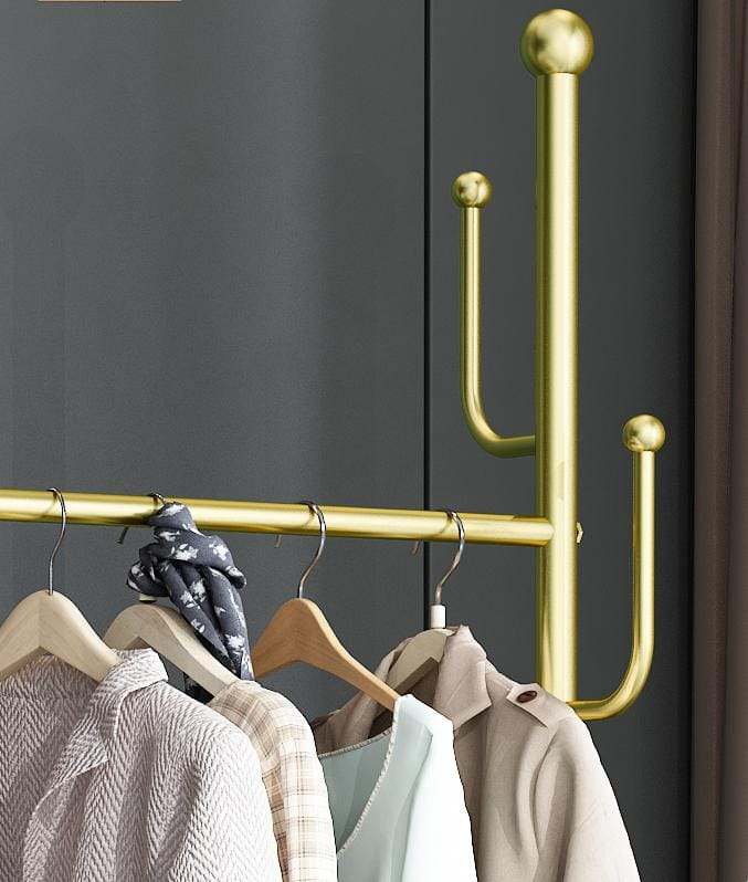 Floor-standing coat and cloth hanging Luxury movable rack - Scrollcart Qatar