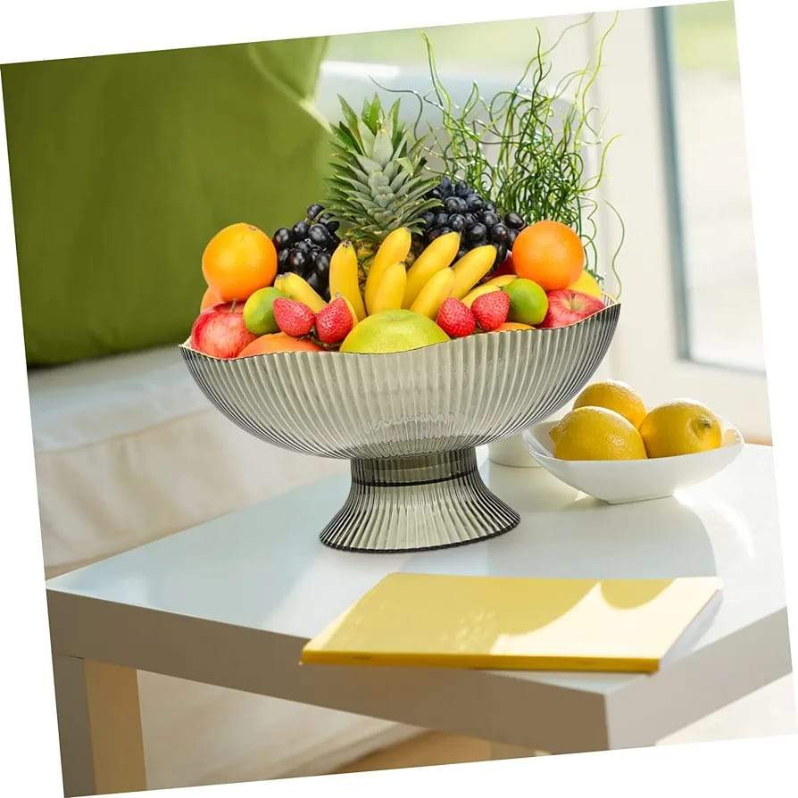 Fruits bowl with dispenser - Scrollcart Qatar