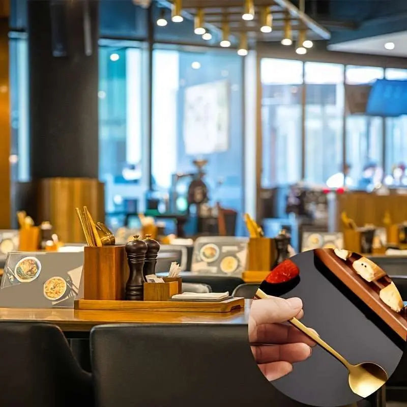 Golden Stainless Steel Long Coffee Spoon: Perfect for Stirring and Serving - Scrollcart Qatar