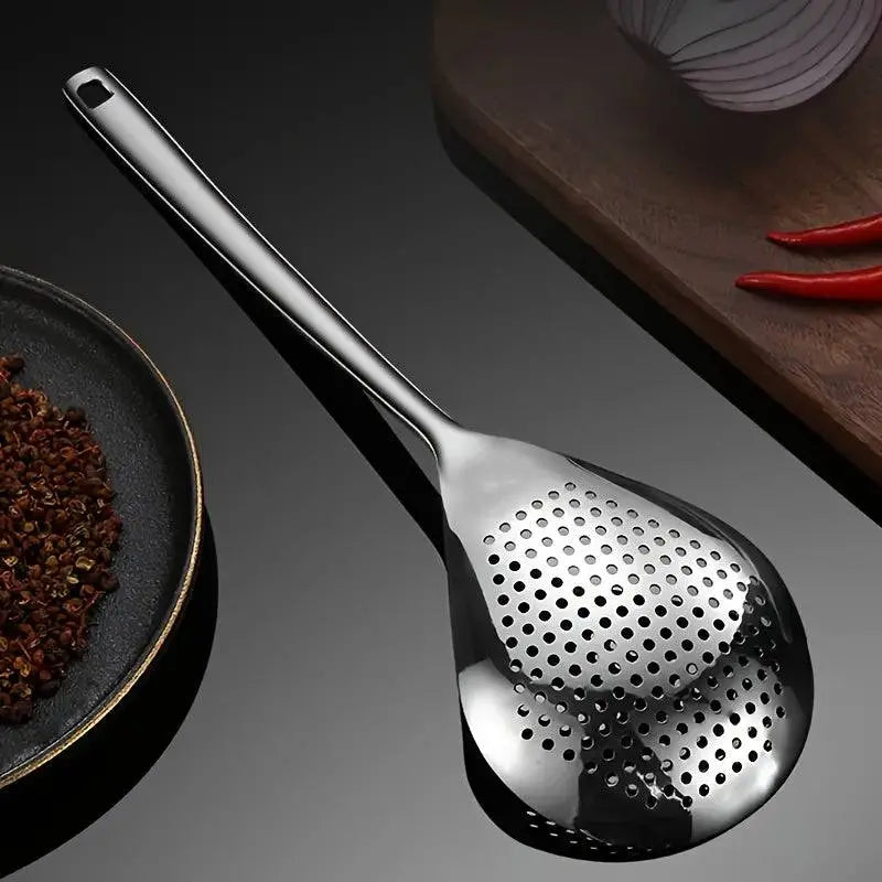 High Quality Stainless Steel Colander and Skimmer Spoon : Essential Kitchen Tool - Scrollcart Qatar