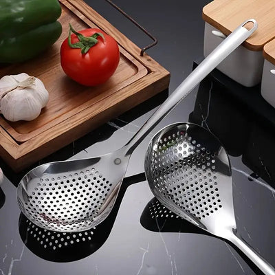 High Quality Stainless Steel Colander and Skimmer Spoon : Essential Kitchen Tool - Scrollcart Qatar
