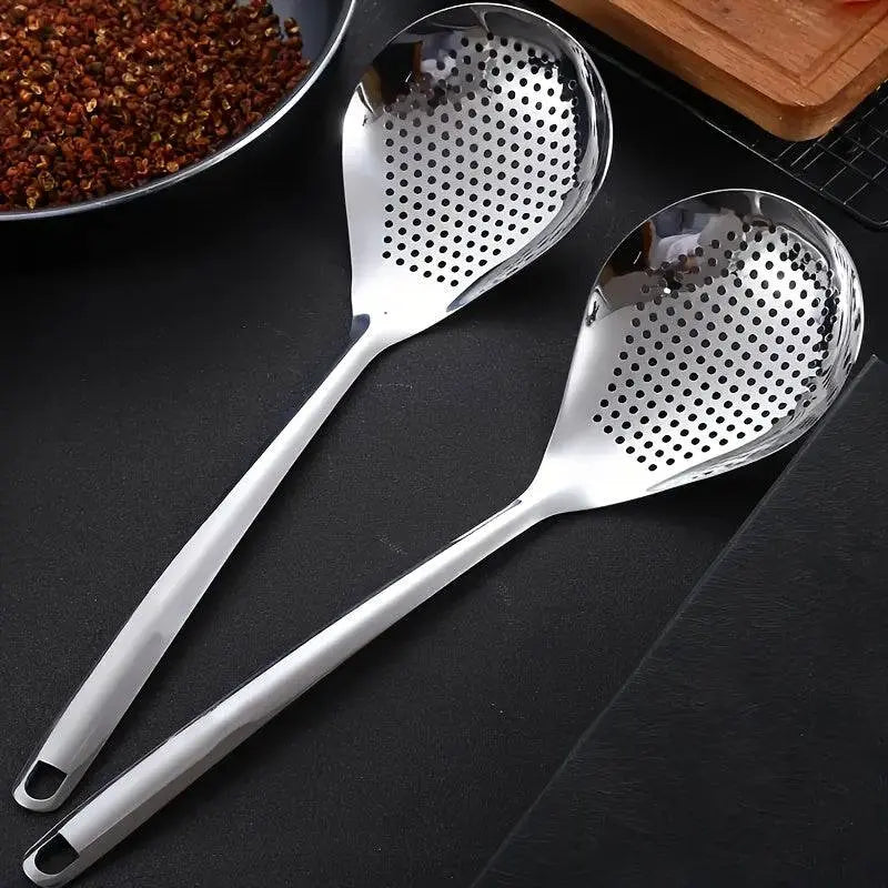 High Quality Stainless Steel Colander and Skimmer Spoon : Essential Kitchen Tool - Scrollcart Qatar