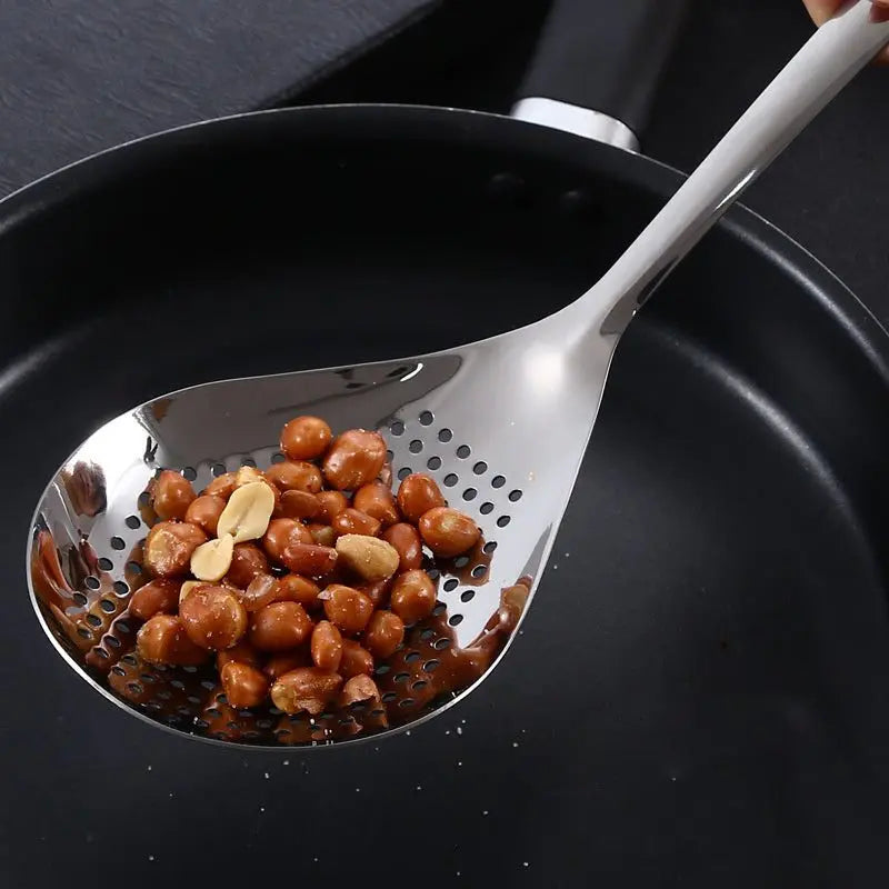 High Quality Stainless Steel Colander and Skimmer Spoon : Essential Kitchen Tool - Scrollcart Qatar