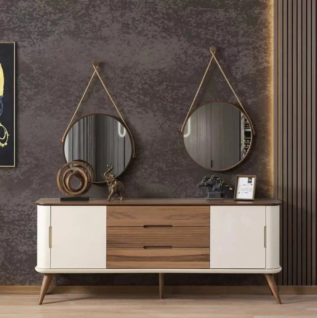 iChello Dining Room Set - side table frond top view