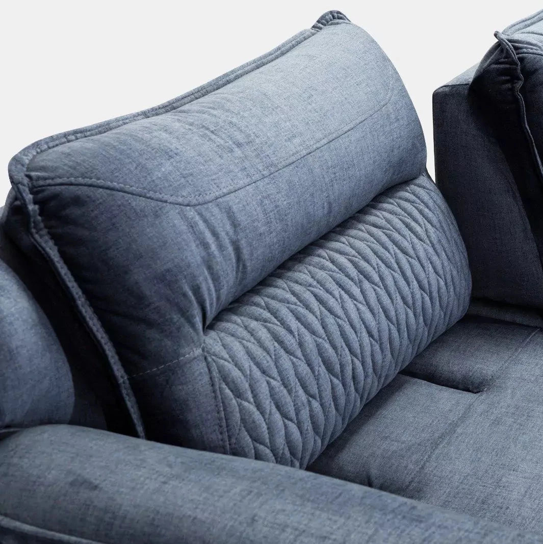 iModern Sofa Set |TUNA - Blue Couch