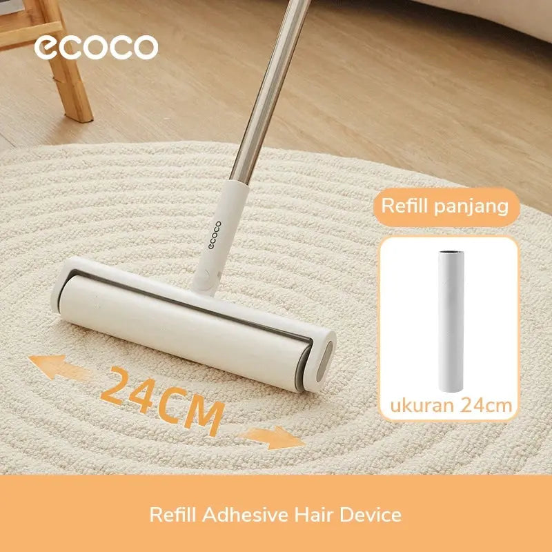 ECOCO Refill Floor Hair Remover Roll – 24cm Sticky  Cleaner - Scrollcart Qatar