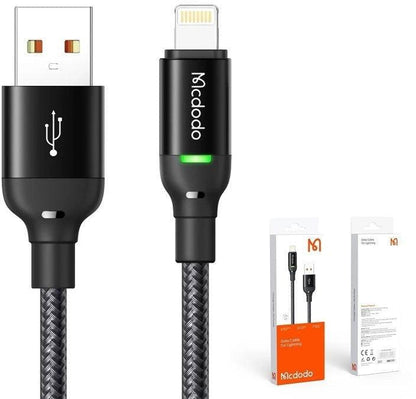 Iphone charger - USB A to Lightining Cable - Mcdodo CA-270 - Black 1.2 - Scrollcart Qatar