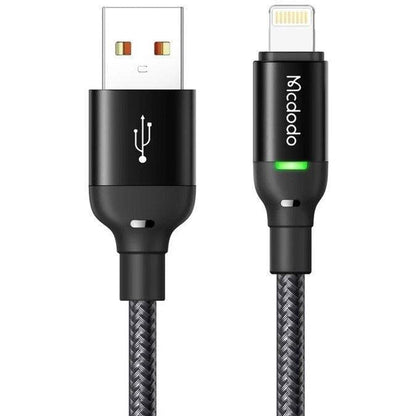 Iphone charger - USB A to Lightining Cable - Mcdodo CA-270 - Black 1.2 - Scrollcart Qatar