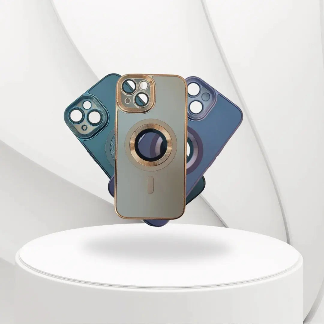 iPhone 15 Magnetic Case Shockproof Protective Matte Case Cover - Scrollcart Qatar