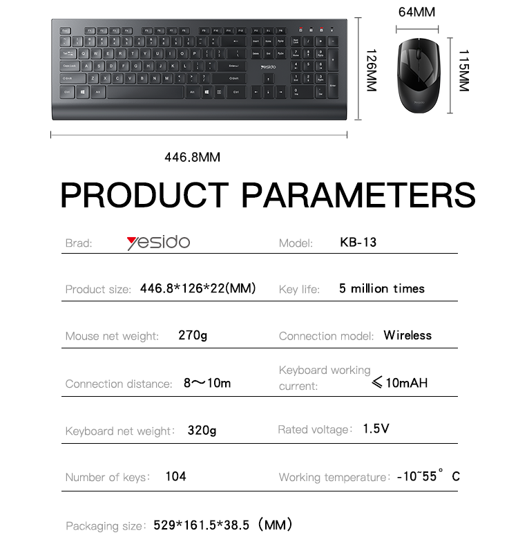 Wireless Keyboard And Mouse 6