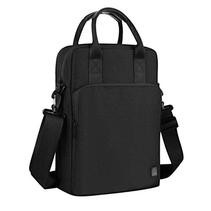 Laptop Bag - Premium WIWU Alpha Vertical Double Layer Bag For 13.3 inc Laptop/Ultra book - Vertical Black - Scrollcart Qatar