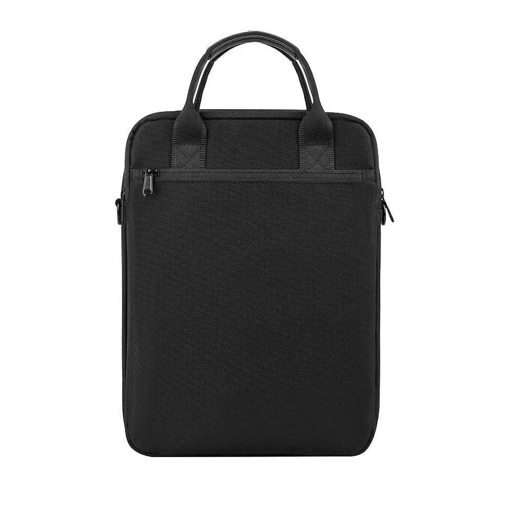 Laptop Bag - Premium WIWU Alpha Vertical Double Layer Bag For 13.3 inc Laptop/Ultra book - Vertical Black - Scrollcart Qatar