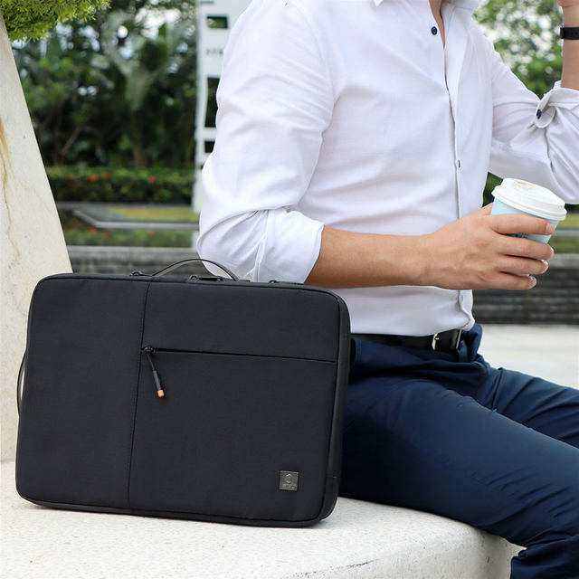 Laptop bag - WiWU Premium Alpha Double Layer Sleeve Waterproof Handbag 13.3" - Scrollcart Qatar