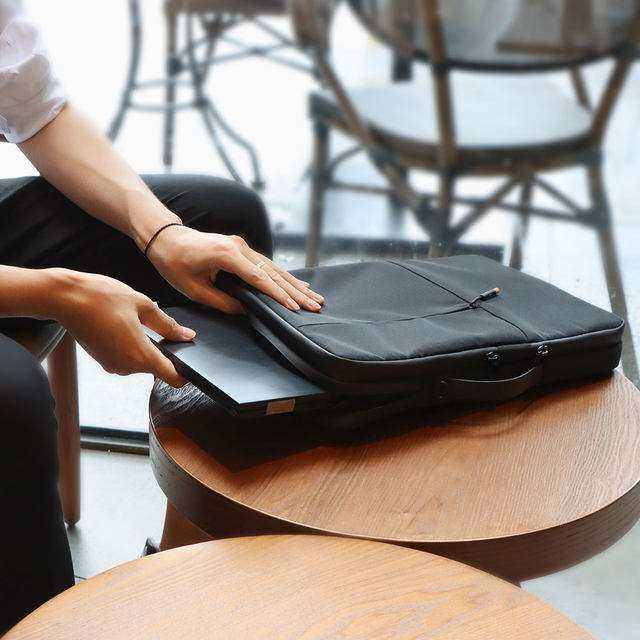 Laptop bag - WiWU Premium Alpha Double Layer Sleeve Waterproof Handbag 13.3" - Scrollcart Qatar