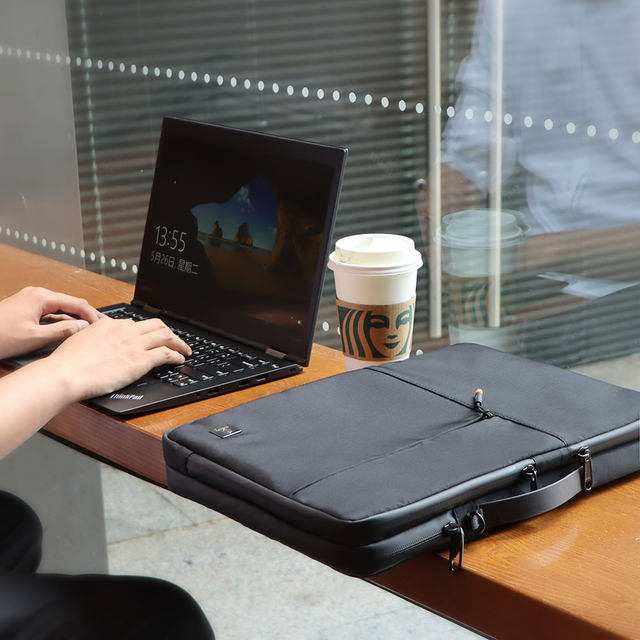 Laptop bag - WiWU Premium Alpha Double Layer Sleeve Waterproof Handbag 13.3" - Scrollcart Qatar