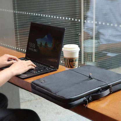 Laptop bag - WiWU Premium Alpha Double Layer Sleeve Waterproof Handbag 13.3" - Scrollcart Qatar