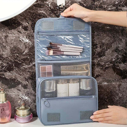 Large Capacity Cosmetic Travel Bag With Durable Handle - Toiletry Storage Bag - Scrollcart Qatar