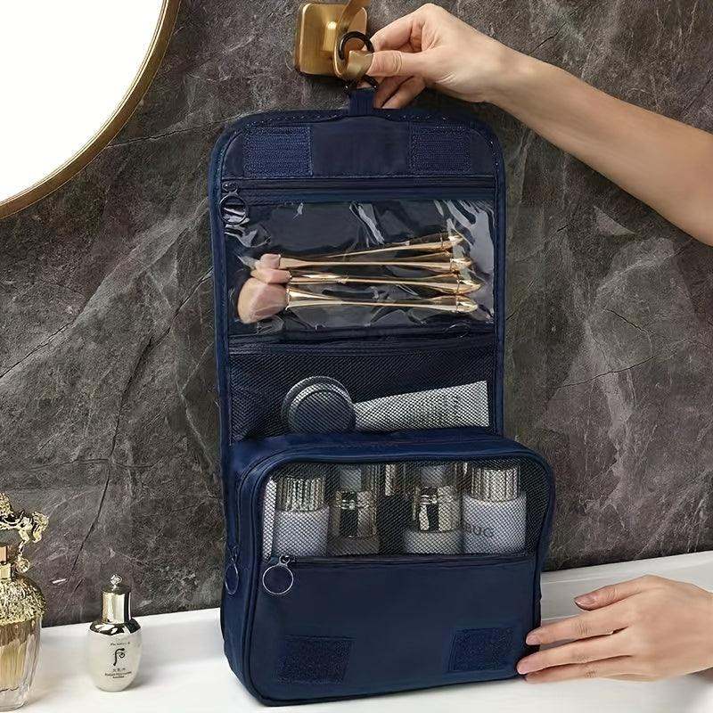 Large Capacity Cosmetic Travel Bag With Durable Handle - Toiletry Storage Bag - Scrollcart Qatar