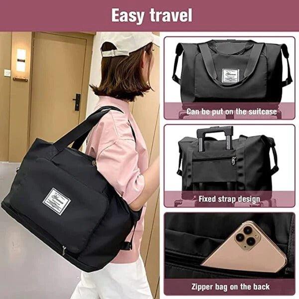 Large Capacity Foldable Travel Duffle Bag - Scrollcart Qatar