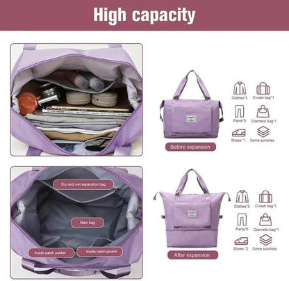 Large Capacity Foldable Travel Duffle Bag - Scrollcart Qatar