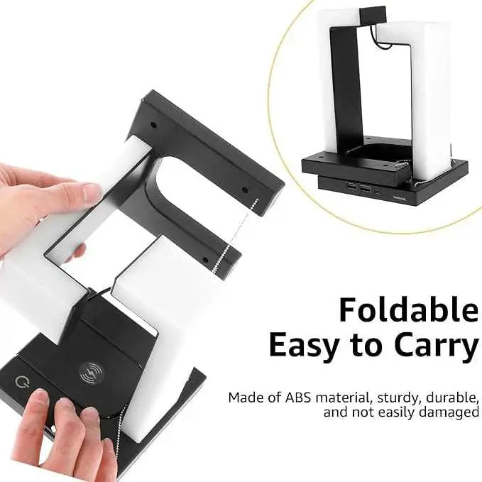 Led Desk Lamp with Wireless Charger, USB charging Port for Home & Office - Scrollcart Qatar