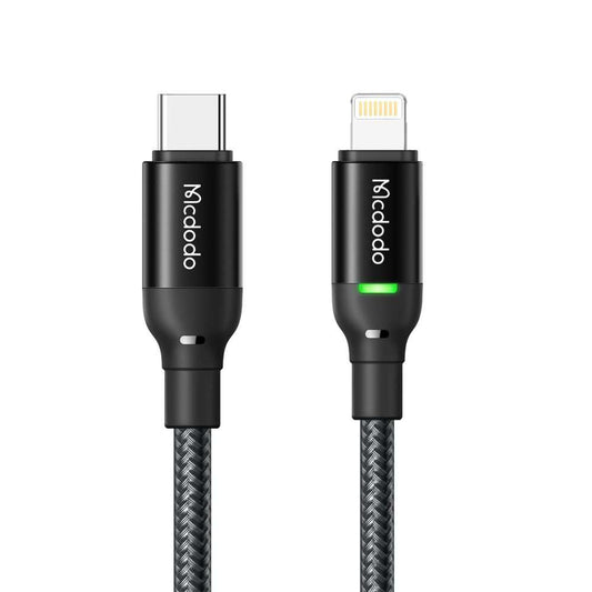 MCDODO CA-2720 36W PD | Apple Lightning to Usb C Fast Data-Charging Cable 1.2M-Black - Scrollcart Qatar