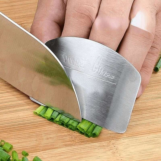 Metal Finger Guard: Keep fingers safe while slicing vegetables in the kitchen - Scrollcart Qatar