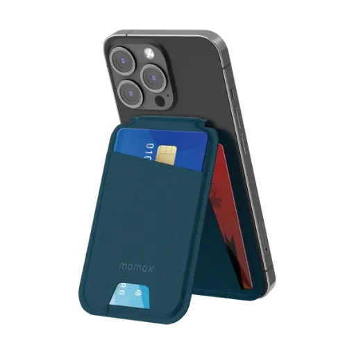MOMAX 1- Wallet Magnetic Card Holder With Stand
