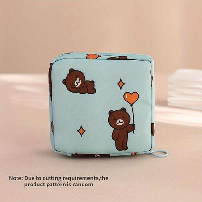 Multi-Function Travel Storage Bag - Sanitary Pad Pouch - Perfect For Toiletries, Sanitary Napkins, And Makeup - Scrollcart Qatar