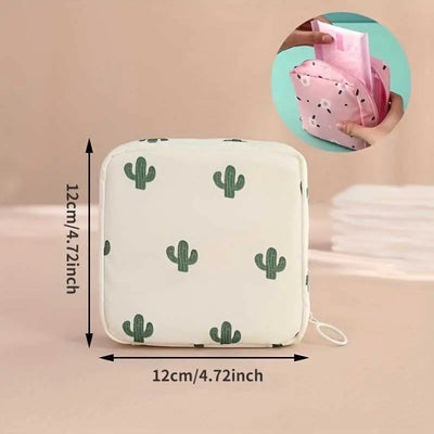Multi-Function Travel Storage Bag - Sanitary Pad Pouch - Perfect For Toiletries, Sanitary Napkins, And Makeup - Scrollcart Qatar