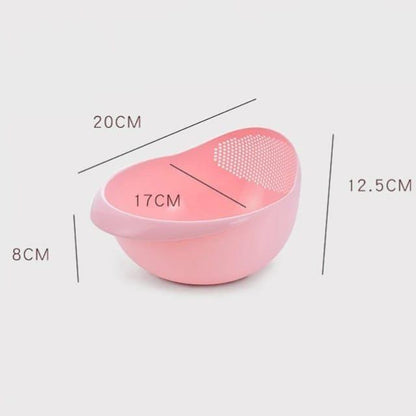Multi-Functional Rice Washing Basin Draining Water - Scrollcart Qatar