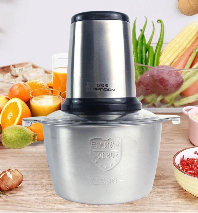 Multipurpose Food Processor - 2-Speed Modes, 300W Power Grinder - Scrollcart Qatar