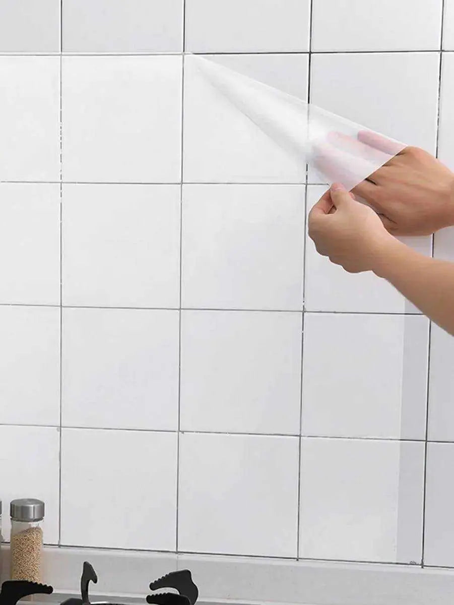 Oil Proof & Water Proof Transparent Kitchen Clear Film Wallpaper - Scrollcart Qatar