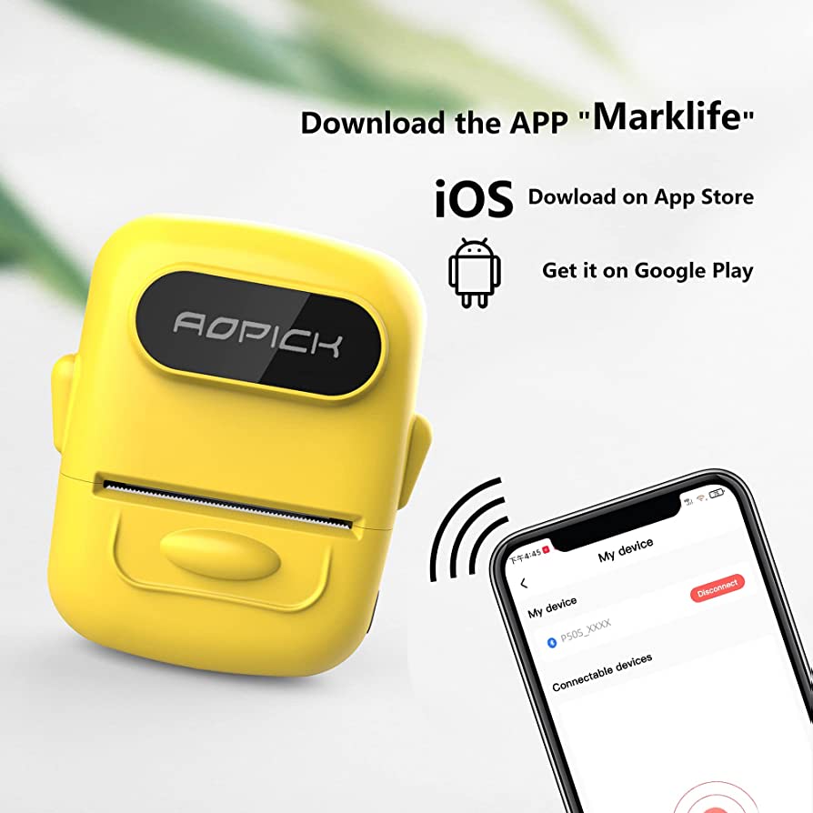 Buy p50 Portable Pocket Label Mini Printer Machine Qatar