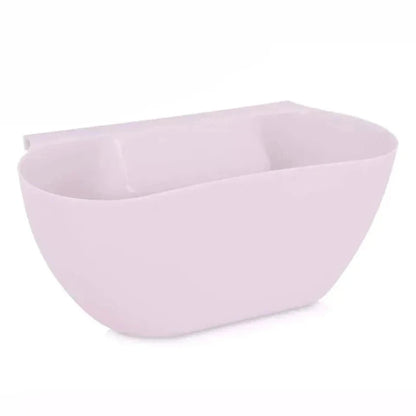 pink trash bin - with white background