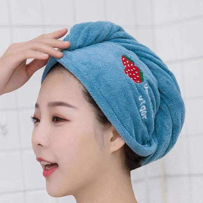 Quick Absorbent Microfiber Hair Drying Towel For Women - Scrollcart Qatar