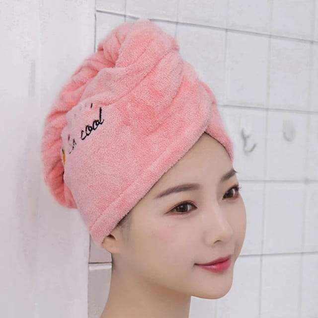 Quick Absorbent Microfiber Hair Drying Towel For Women - Scrollcart Qatar