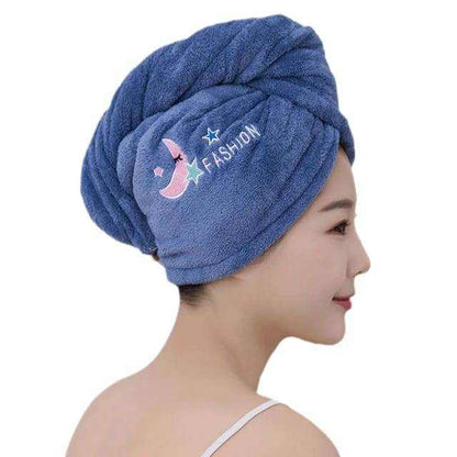 Quick Absorbent Microfiber Hair Drying Towel For Women - Scrollcart Qatar