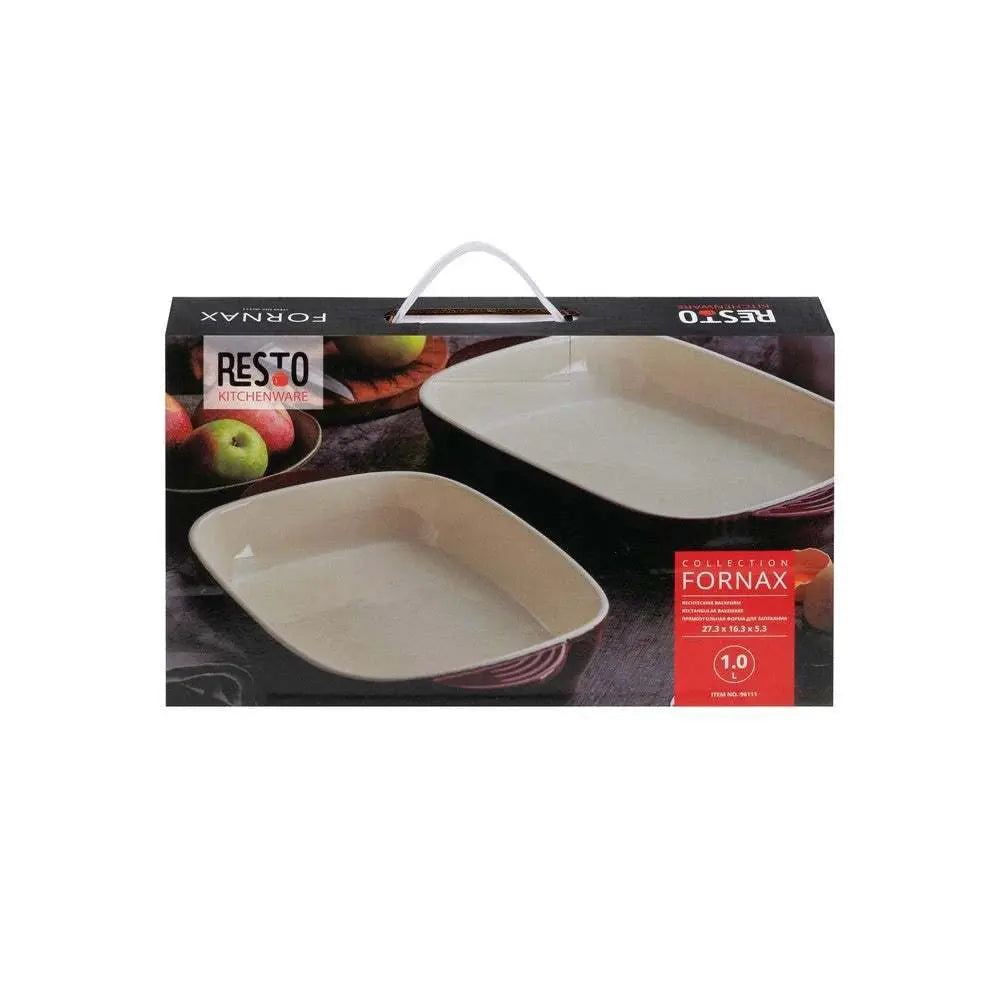 Baking Pan : Resto Fornax Rectangular 1 Liter Ceramic Bake ware. - Scrollcart Qatar