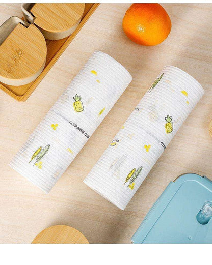 Reusable Wood Pulp Paper Tissue Wipes | 130 Sheets Per Roll - Ideal for Kitchen, Bathroom, and More - Scrollcart Qatar