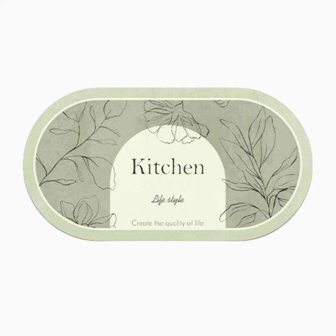 Kitchen Mat: Quick Drying Water Absorbent Nordic Style Mat for Kitchen - Scrollcart Qatar