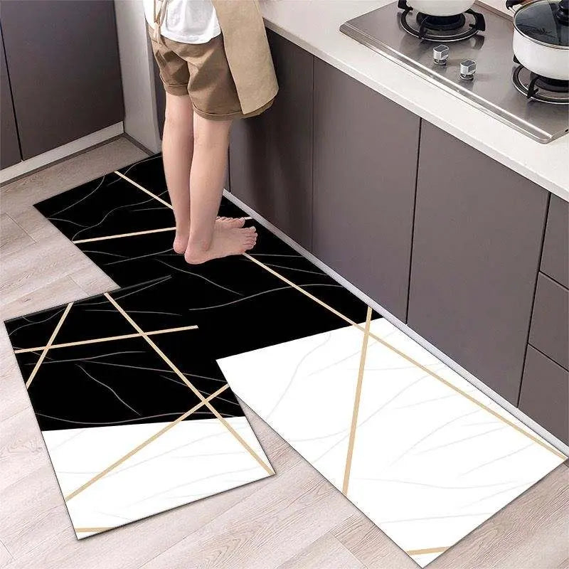2 pcs Kitchen Floor Mats: Non-Slip, Super Absorbent, Quick-Dry - Scrollcart Qatar