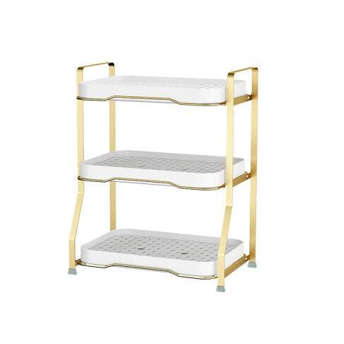 Multi - Layer Golden Kitchen Storage Drain Rack