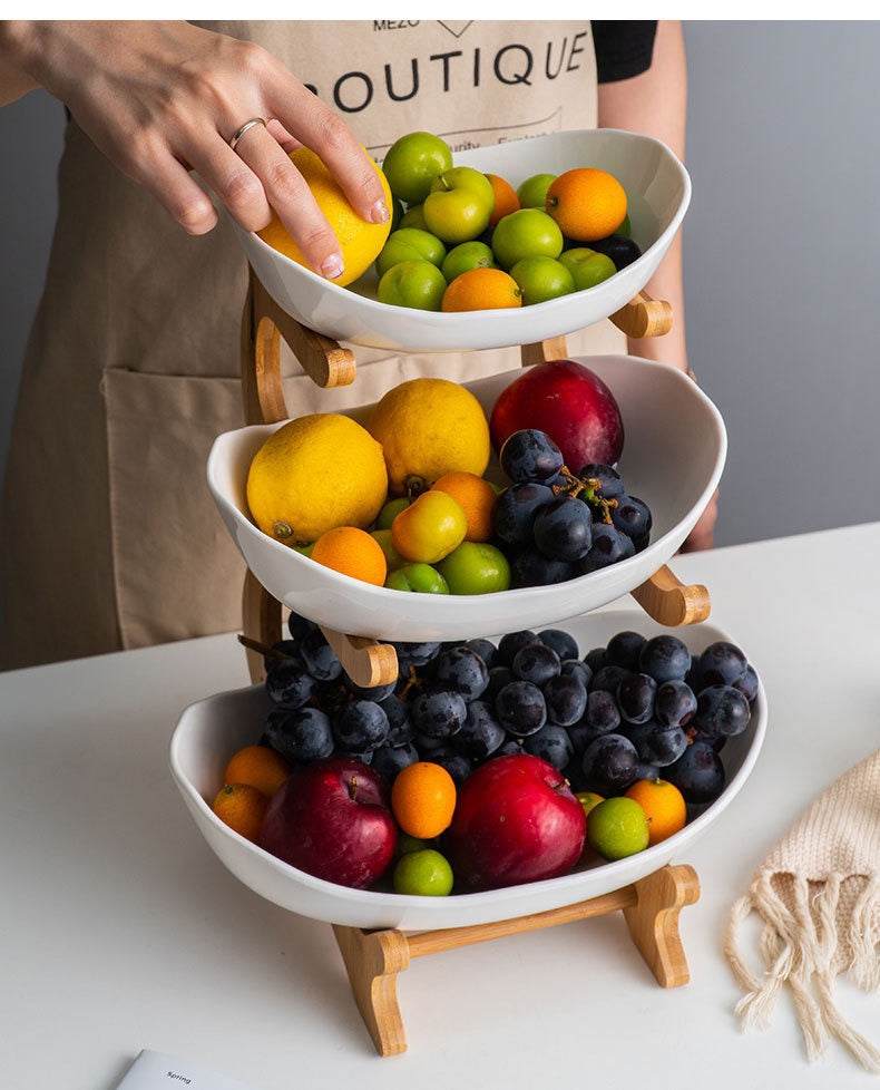 Fruit Organizer - 3 Layer Food Storage Dish - Event Food Organizer1