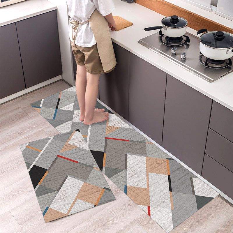 2 pcs Kitchen Floor Mats: Non-Slip, Super Absorbent, Quick-Dry