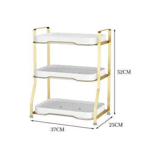 Multi - Layer Golden Kitchen Storage Drain Rack