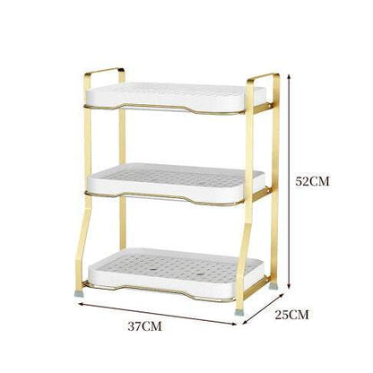 Multi - Layer Golden Kitchen Storage Drain Rack