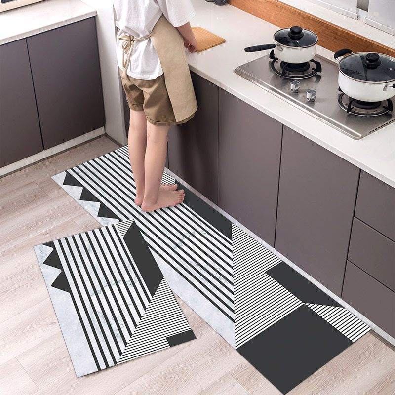 2 pcs Kitchen Floor Mats: Non-Slip, Super Absorbent, Quick-Dry